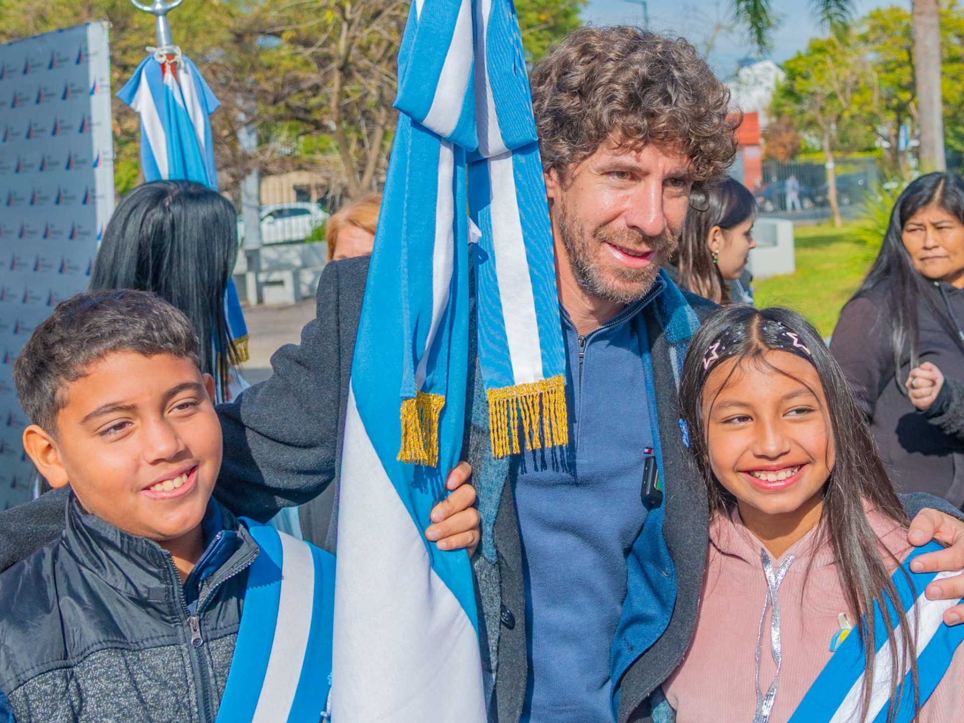 Juan Andreotti participó del festejo del 25 de Mayo en San Fernando