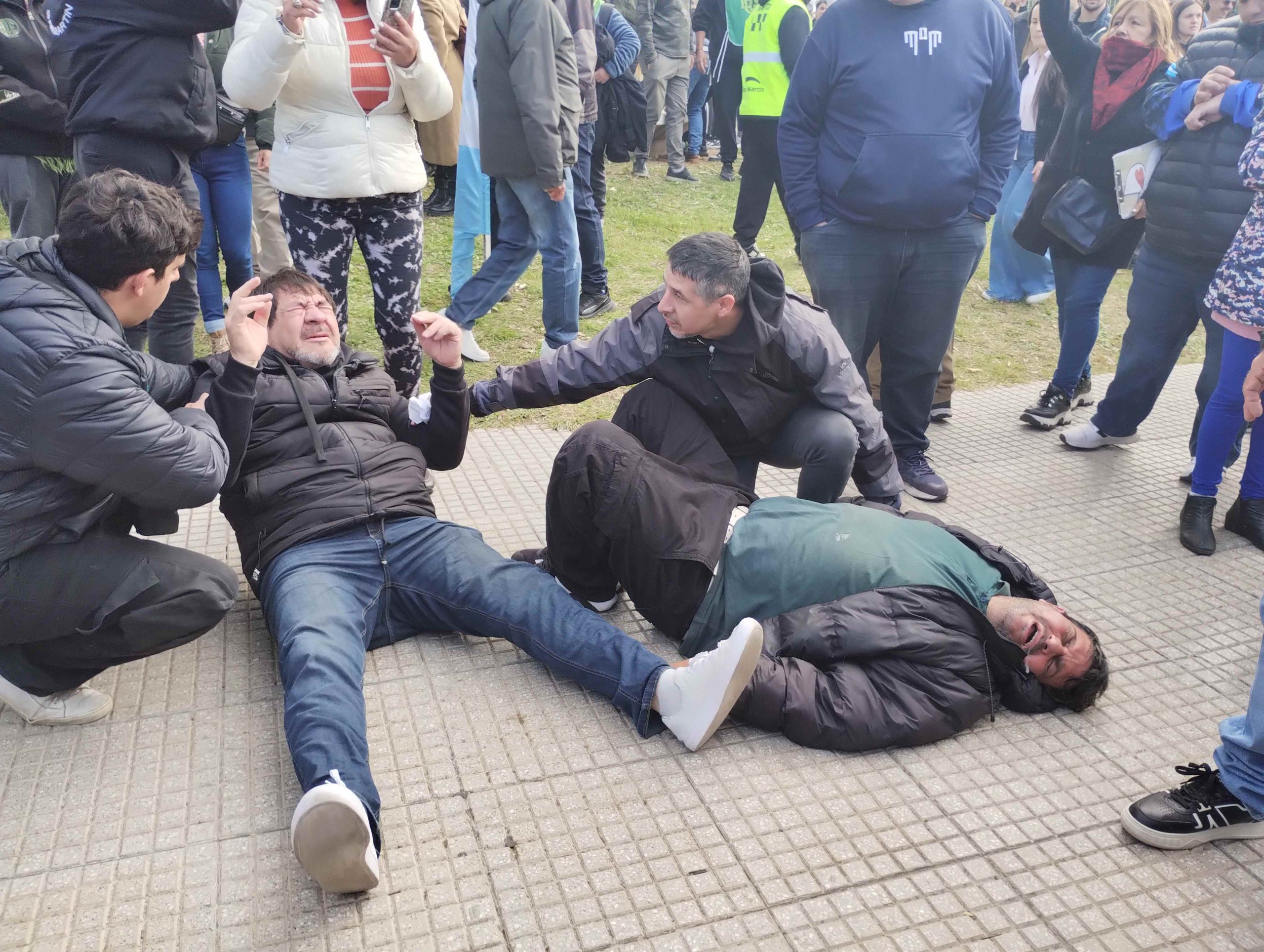 Tensión e incidentes en San Martín: denuncian represión de la Policía de la Ciudad durante una protesta pacífica