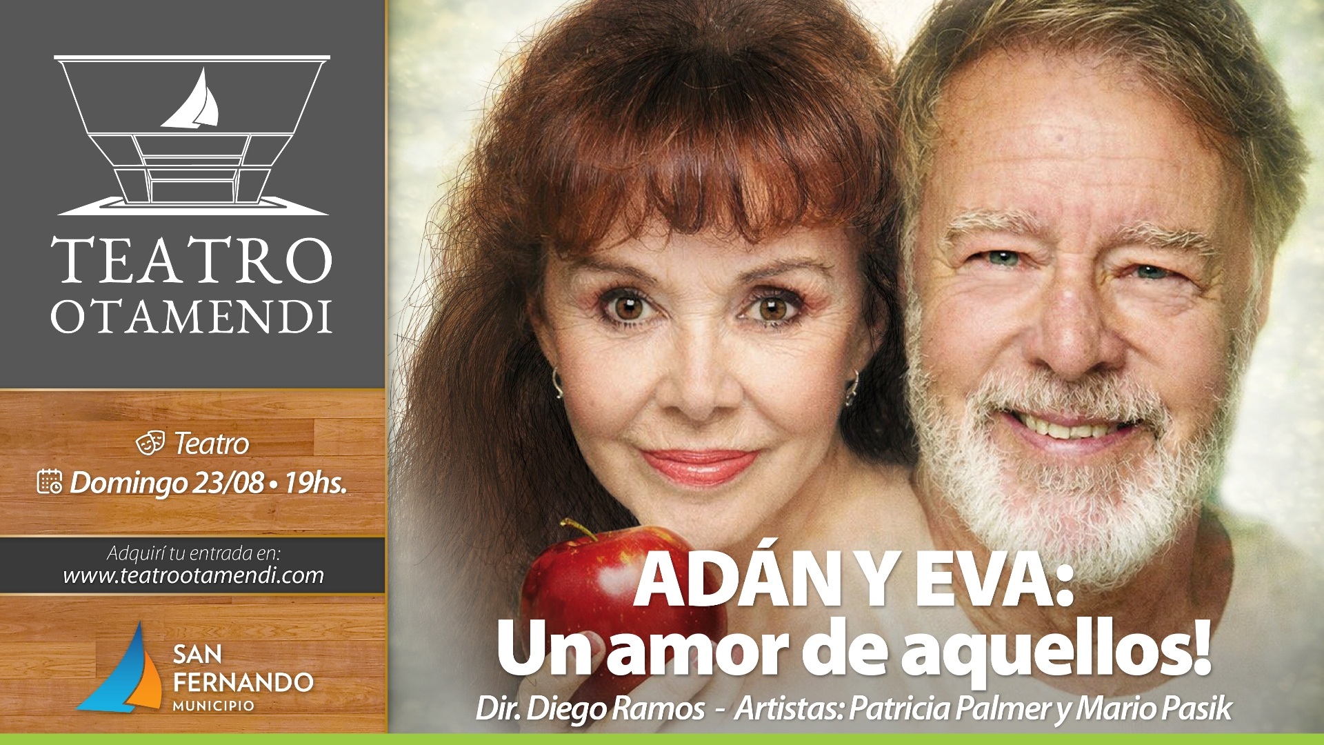 Mario Pasik, Patricia Palmer, Pigna, Saborido, Boy Olmiy más estrellas llegan al Teatro Otamendi