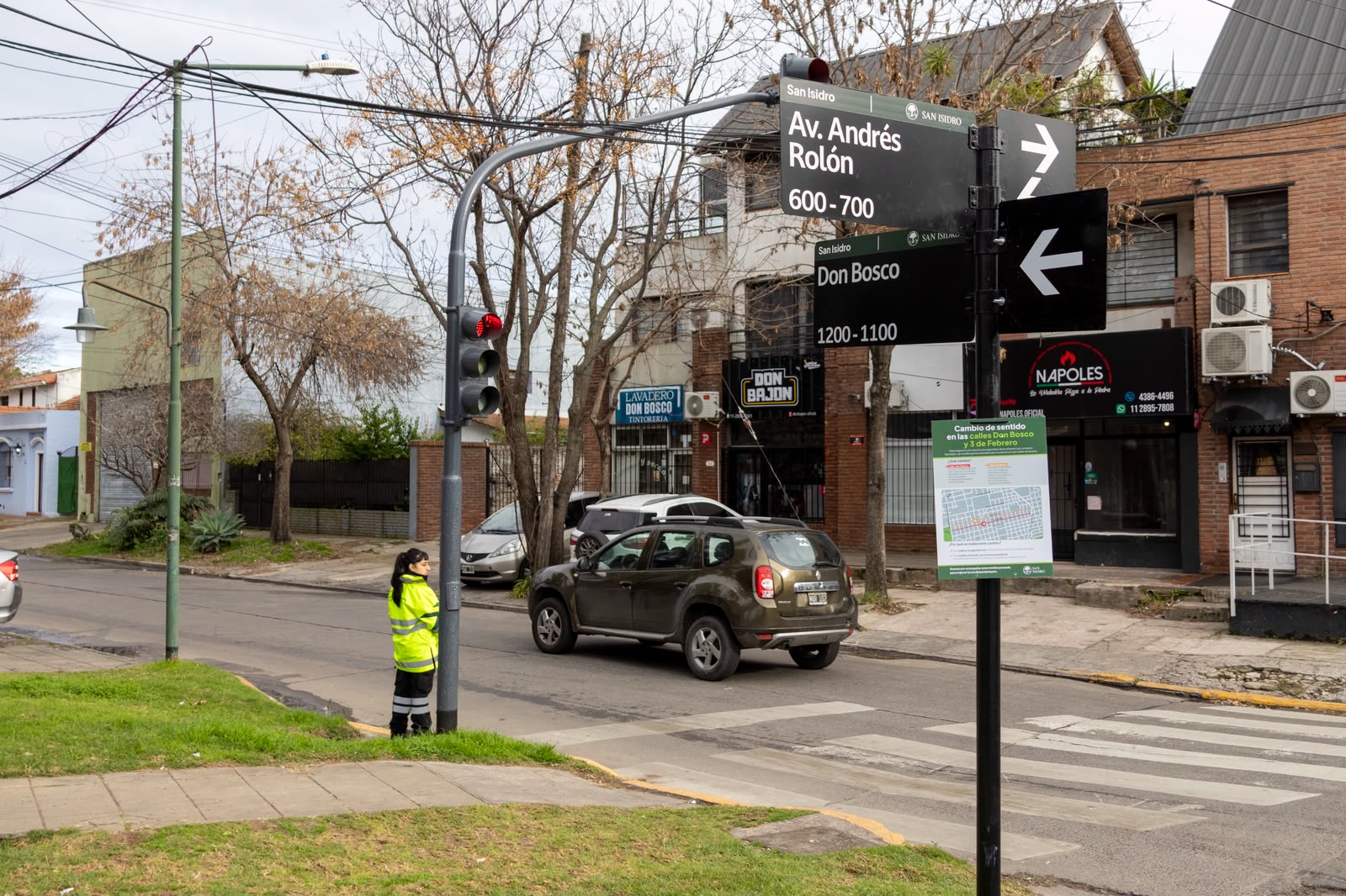 San Isidro modificó el sentido de circulación de dos calles en Las Lomas